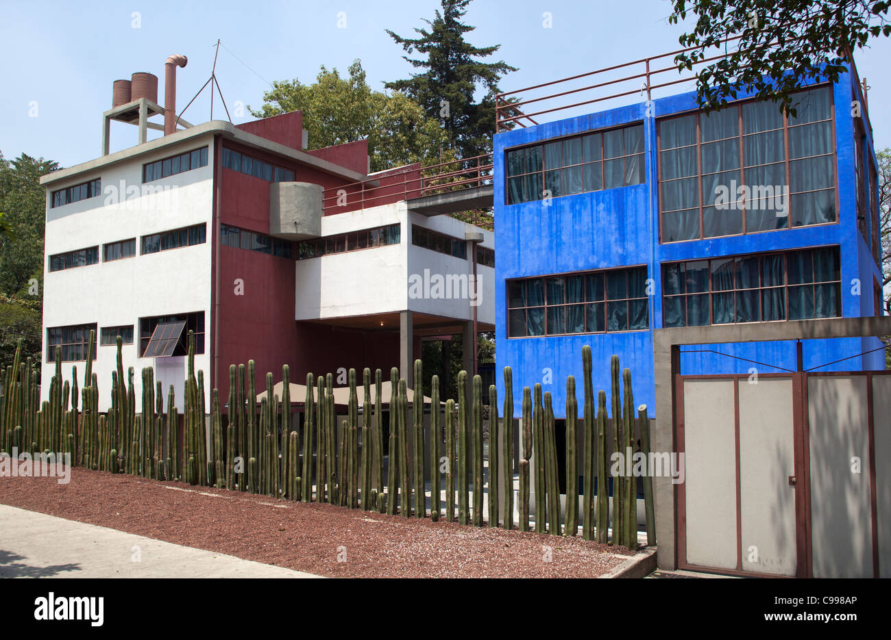 Museo Casa Estudio Diego Rivera y Frida Kahlo - Mexiko-Stadt Stockfoto