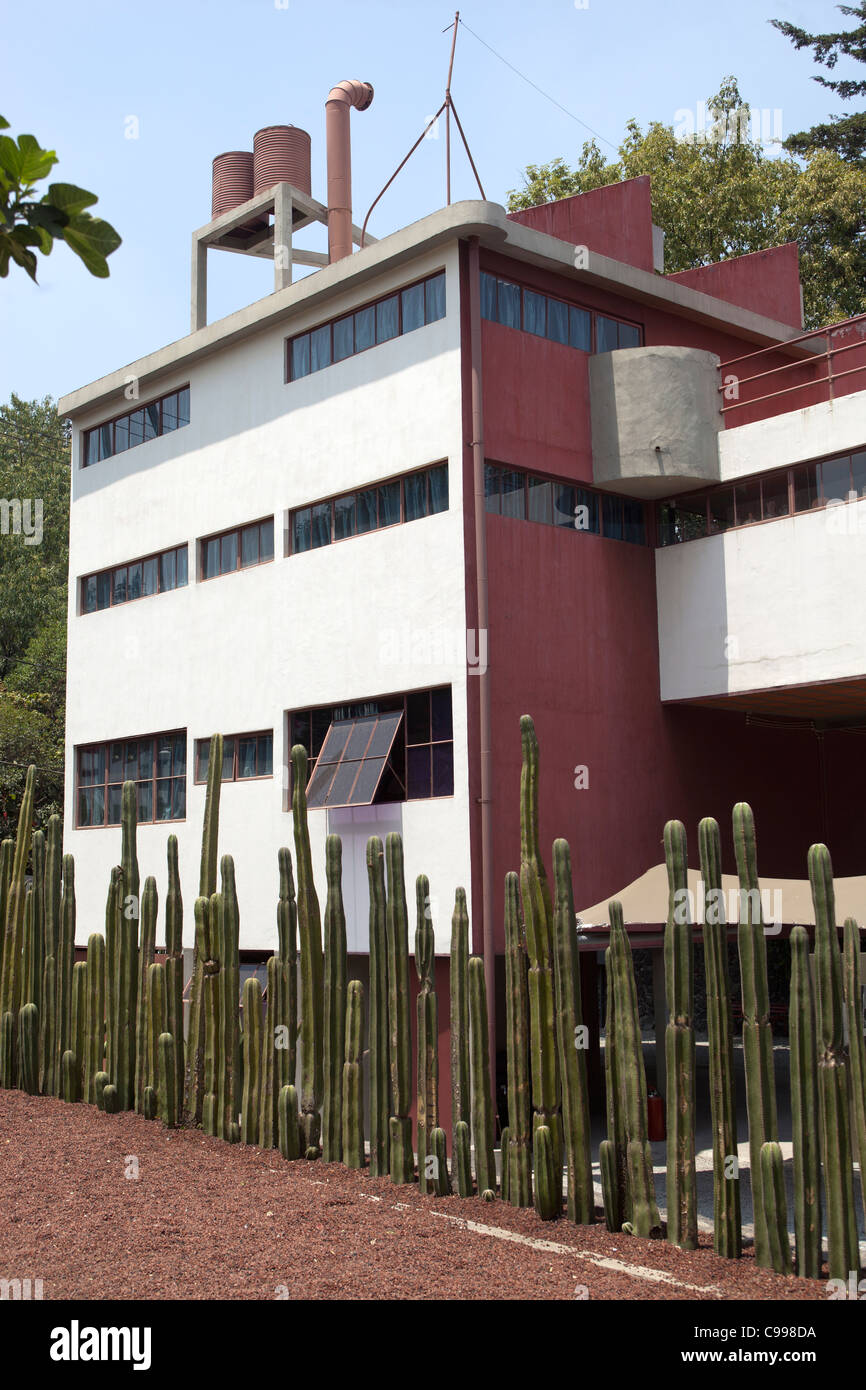 Diegos Haus - Museo Casa Estudio Diego Rivera y Frida Kahlo - Mexiko-Stadt Mexiko Stockfoto