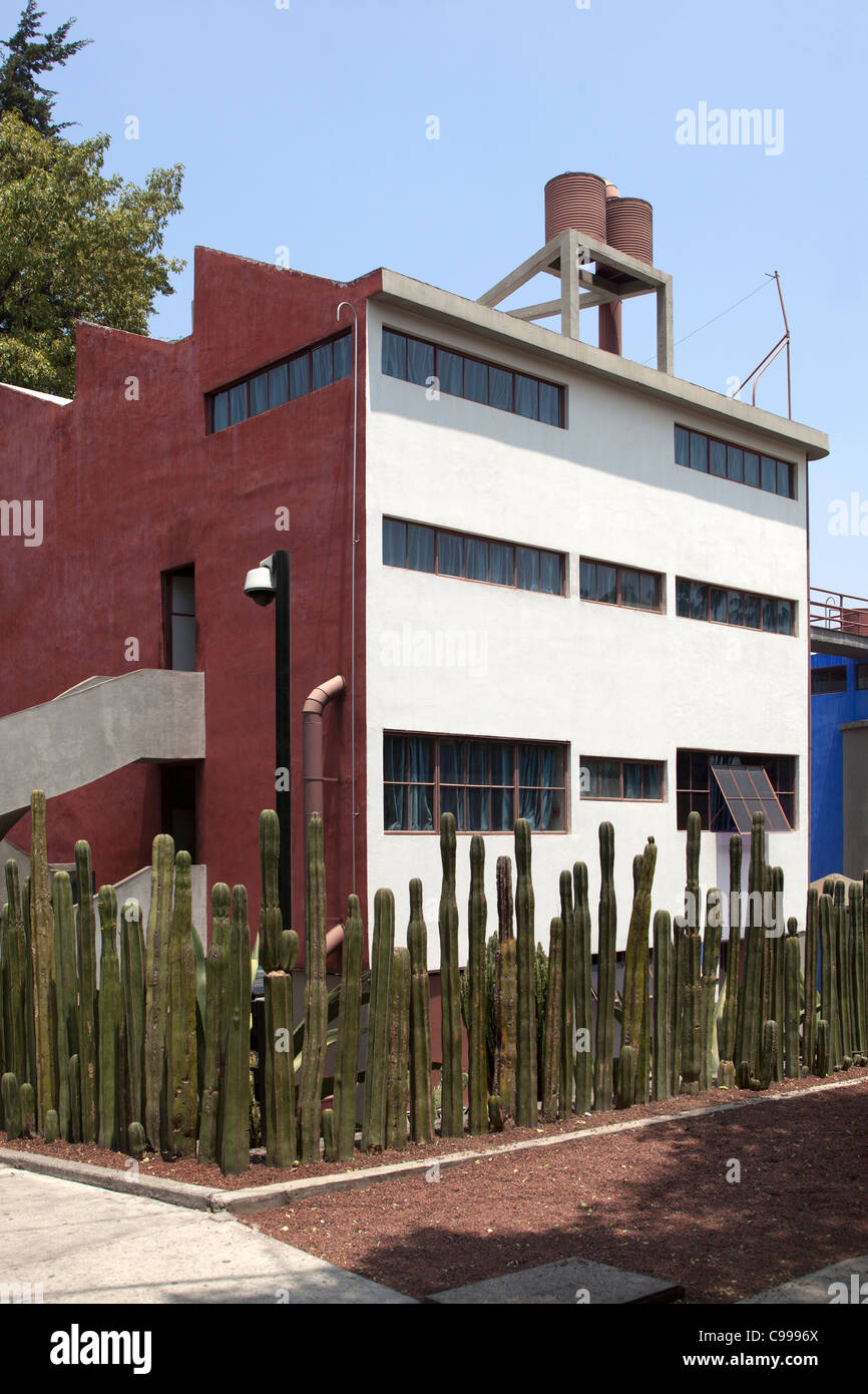 Diegos Haus - Museo Casa Estudio Diego Rivera y Frida Kahlo - Mexiko-Stadt Mexiko Stockfoto