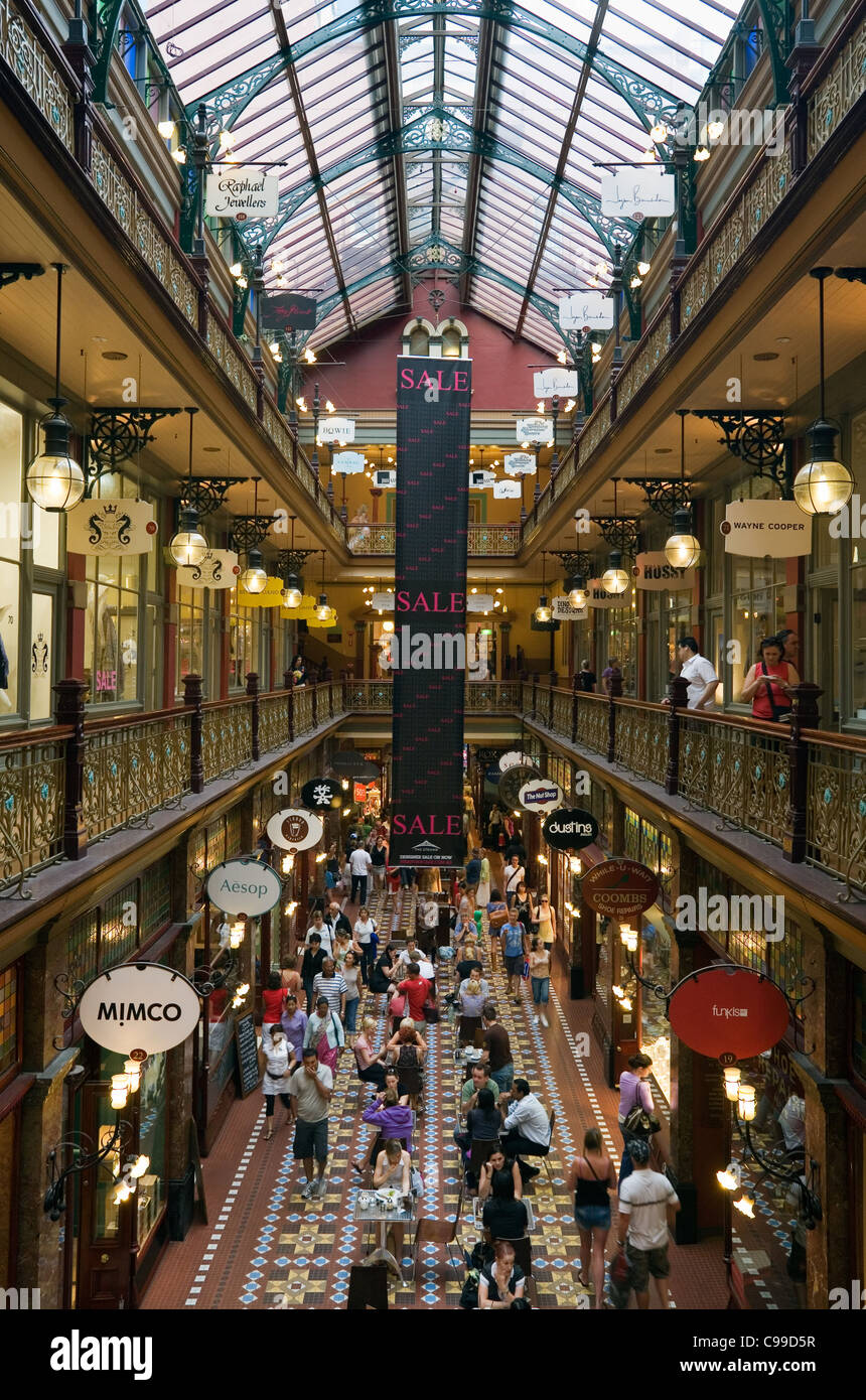 Die Strand Arcade.  Sydney, New South Wales, Australien Stockfoto