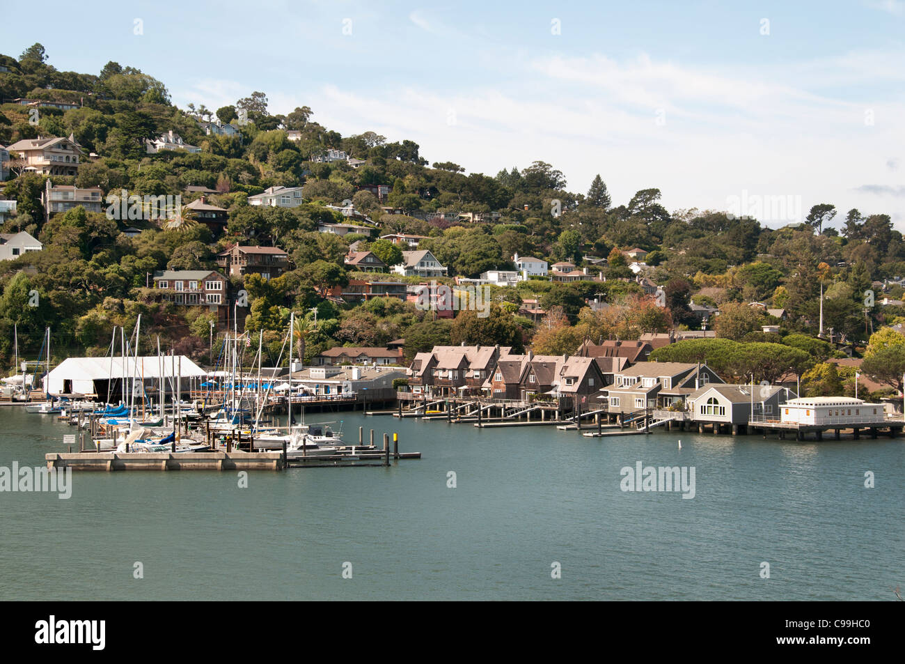 Tiburon San Francisco, Kalifornien, Vereinigte Staaten von Amerika Amerikaner / USA Stadt Stockfoto
