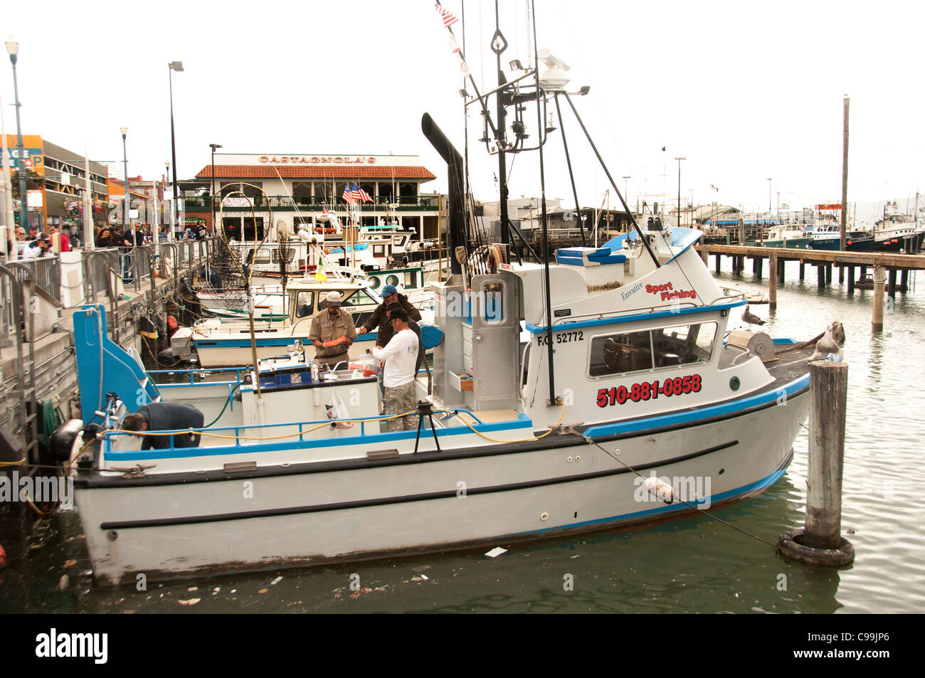 Fishermans Fishermans Wharf San Fransisco California Vereinigten Staaten von Amerika Stockfoto