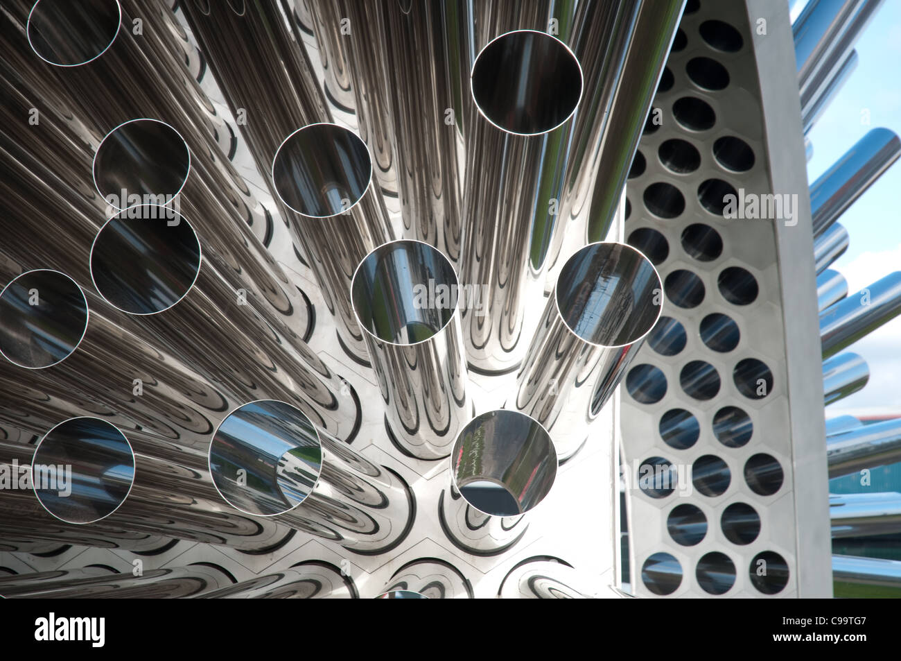 Detail der Jerrams Aeolus Skulptur. Stockfoto