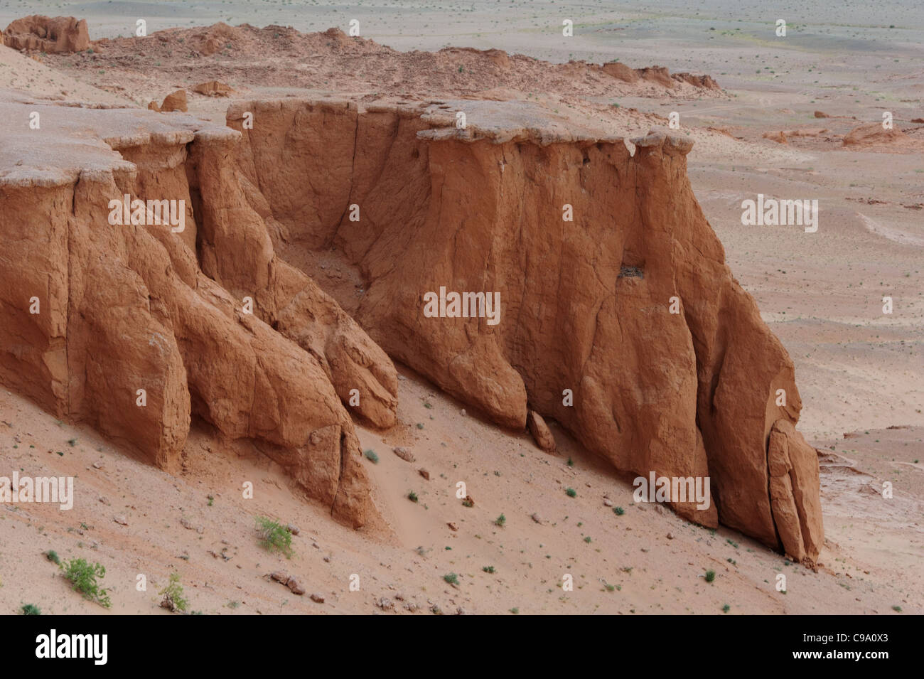 Tsagaan Suvraga roten Klippen (auch benannt weiße Stupa) in der Mongolei. Stockfoto