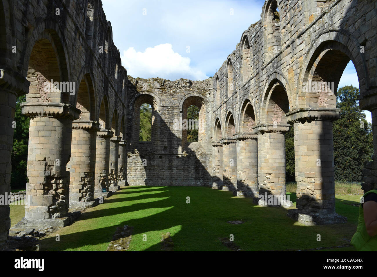 Buildwas Abbey. Stockfoto