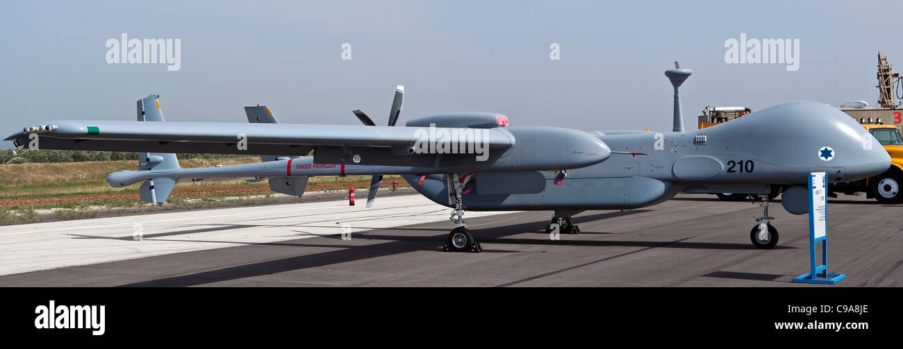 Israelische Luftwaffe (IAF) IAI Heron TP (IAI Eitan) Unmanned Aerial Vehicle (UAV) entwickelt durch die Malat Stockfoto
