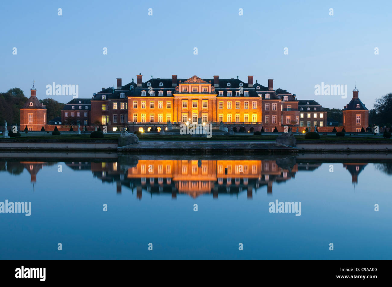 Schloss Nordkirchen bekannt als Versailles von Westfalen, Münsterland, Nordrhein-Westfalen, Deutschland, Europa Stockfoto