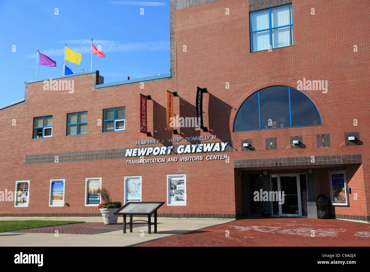 Newport-Gateway-Transport und Besucherzentrum, Newport, Rhode Island, New England, USA Stockfoto