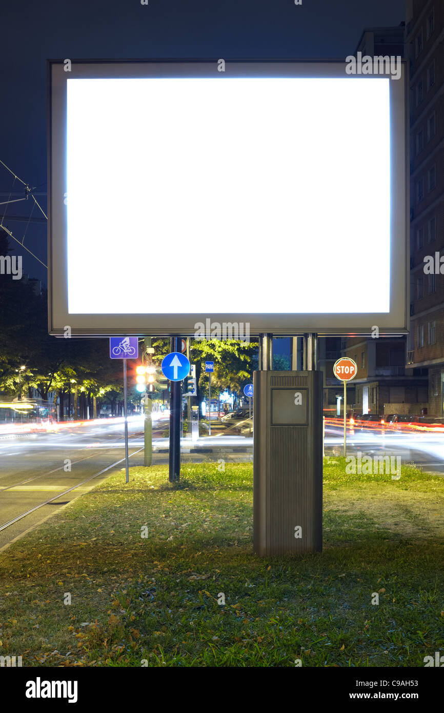 Leere Billboard Bildschirm Stockfoto