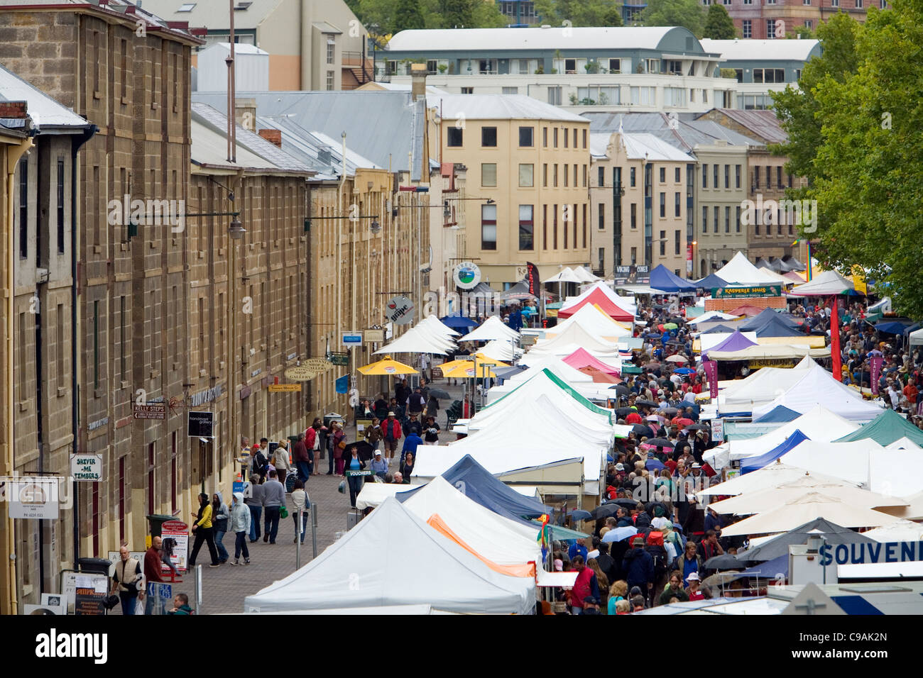 Salamanca Market, Hobart, Tasmanien, Australien Stockfoto