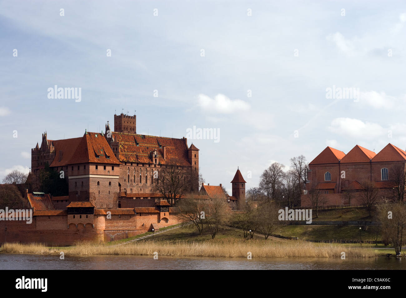 alte Burg von Teutonic Knights Marienburg - Polen Stockfoto