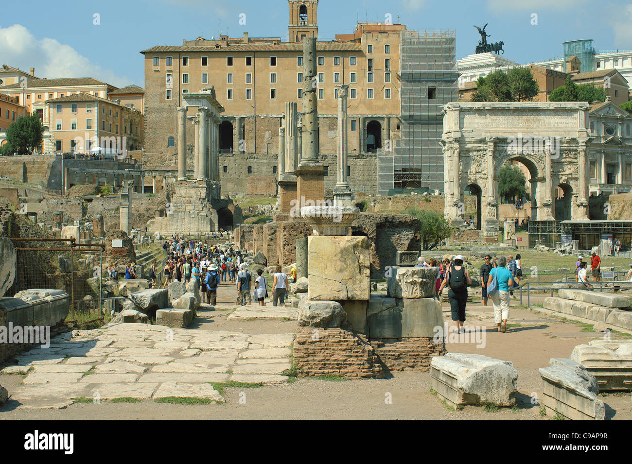 Forum Romanum Forum Romanum Rom Italien Stockfoto