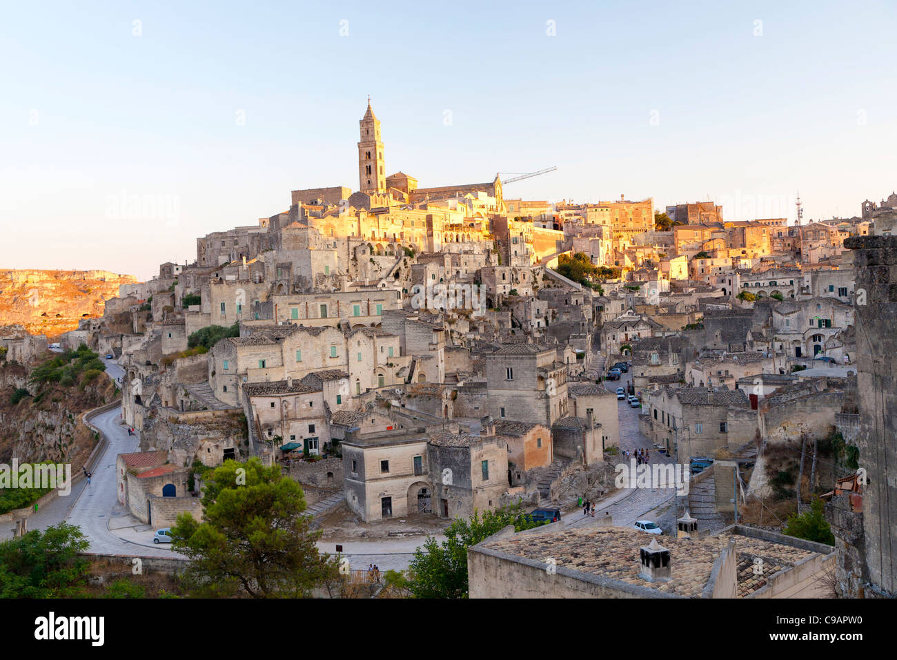 Die Stadt Matera-Basilikata-Italien Stockfoto