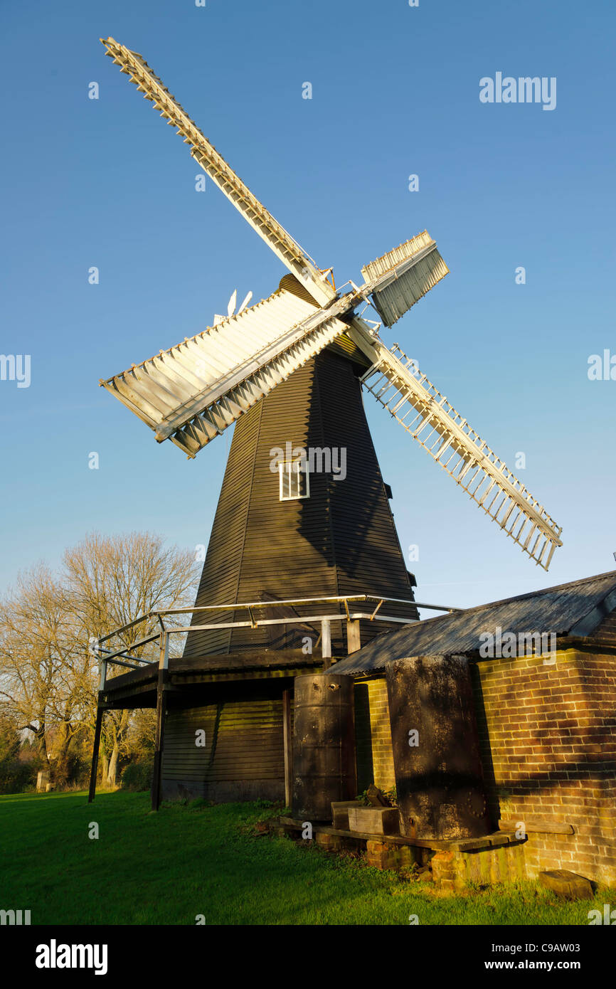Stelling Minnis Windmühle Canterbury Kent UK Stockfoto