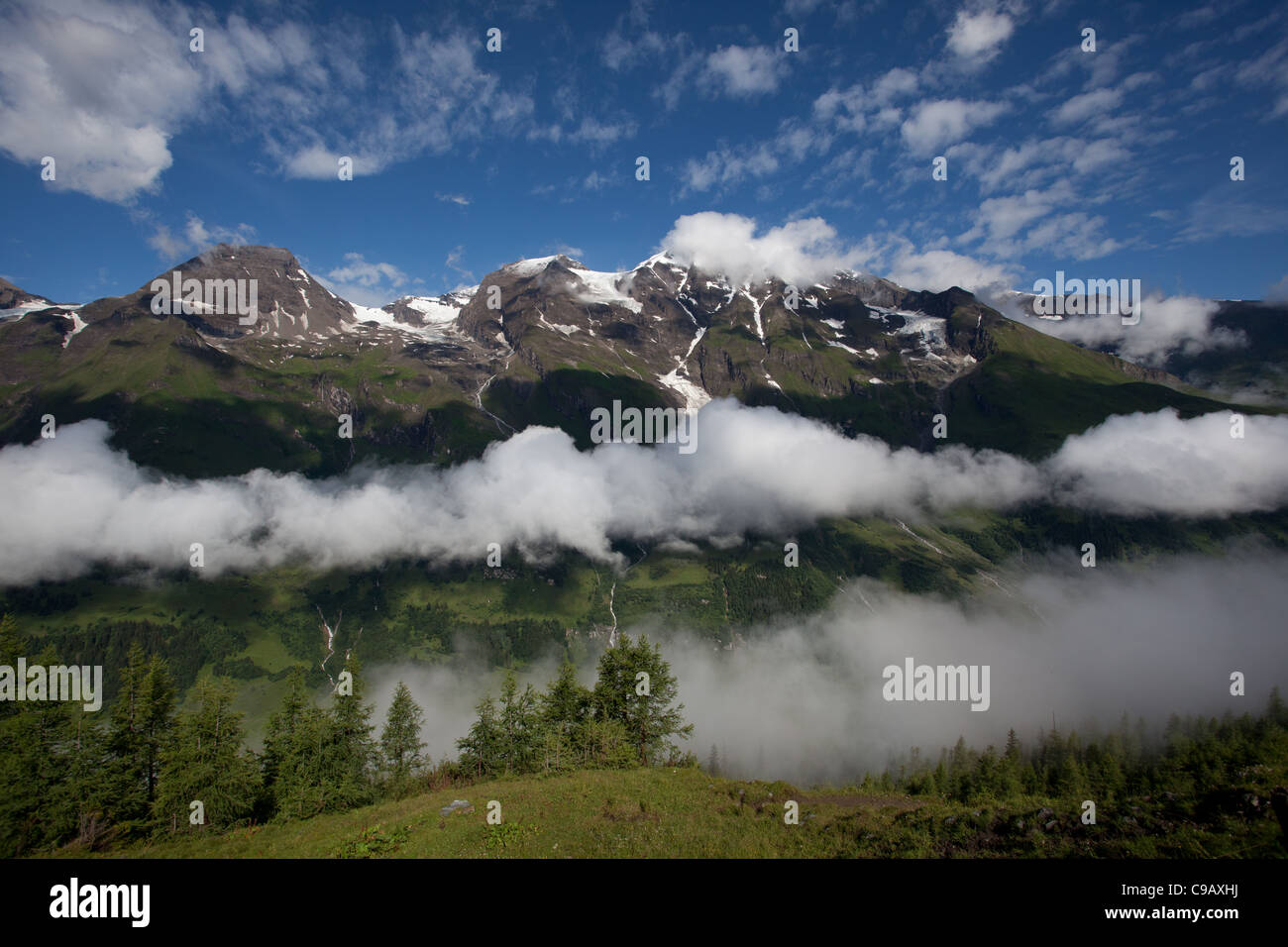 Zell Am See Österreich Blauer Tag Tageslicht Europa Fauna floral grün ho Urlaub See Freizeit Licht Bergnatur niemand im freien Stockfoto