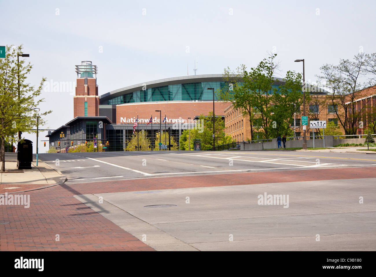 Nationwide Arena ist Heimat von den Columbus Blue Jackets-Hockey-Team in Columbus, Ohio. Stockfoto