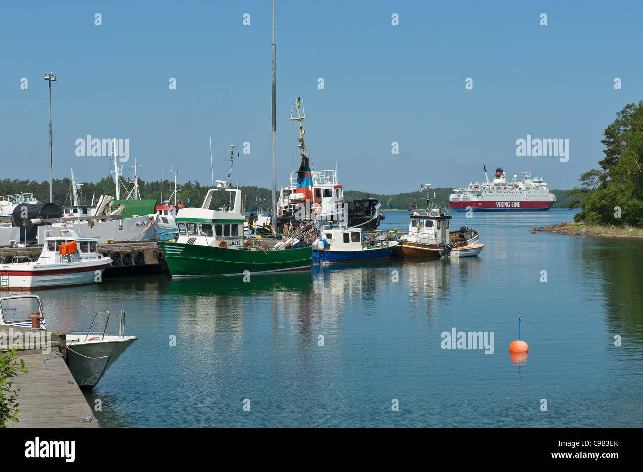 Korrvik Harbour Mariehamn Åland Insel Finnland Stockfoto