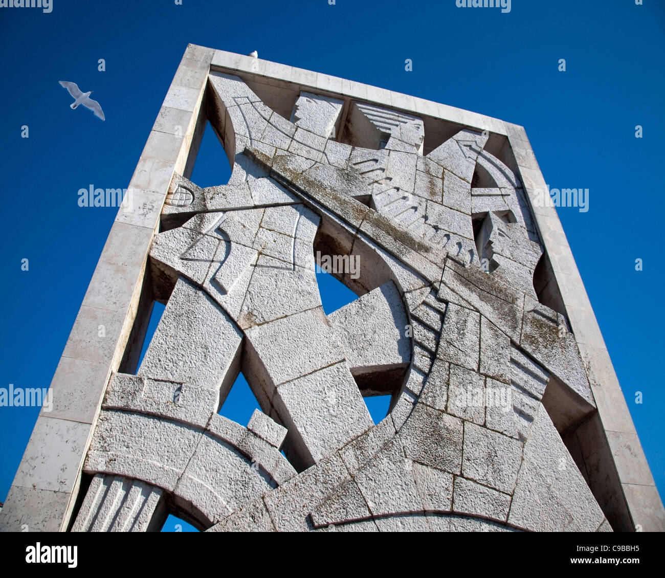 HR - Istrien: Kriegerdenkmal für die Opfer des faschistischen Terrors in Rovinj Stockfoto