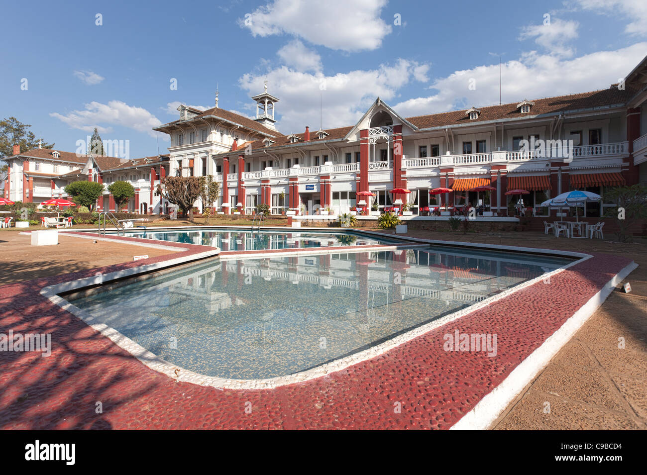 Hotel des Thermes, Antsirabe, Madagaskar Stockfoto