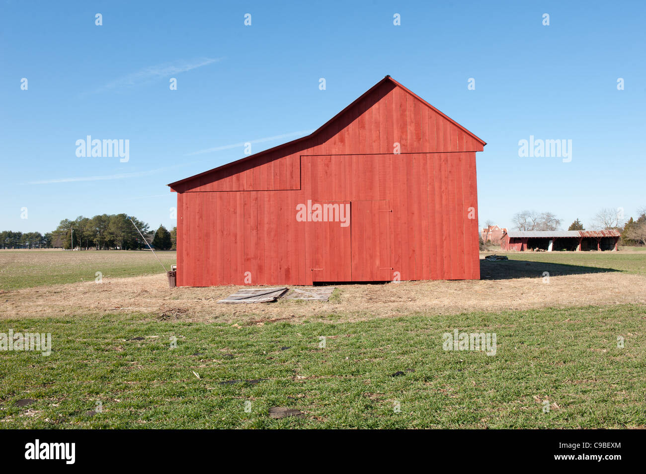 Bean Tabak Scheune in Southern Maryland Stockfoto