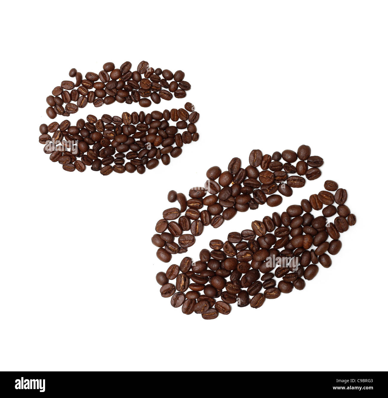 Kaffeebohne, Zeichnung Stockfoto