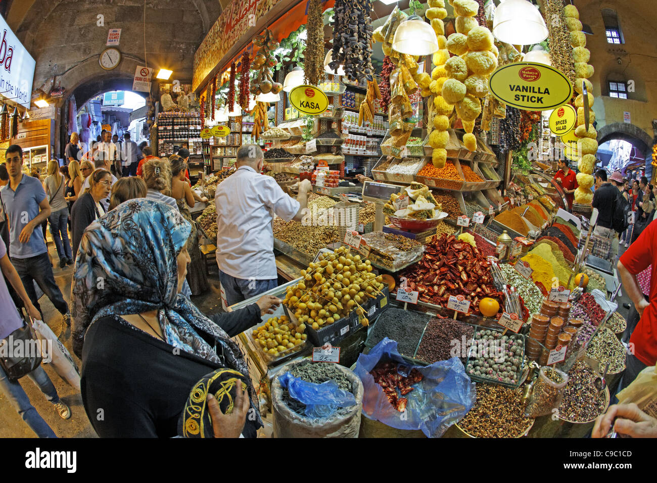 Misir Carsisi, Gewürzmarkt, Interieur, Istanbul, Türkei, Europa, Stockfoto