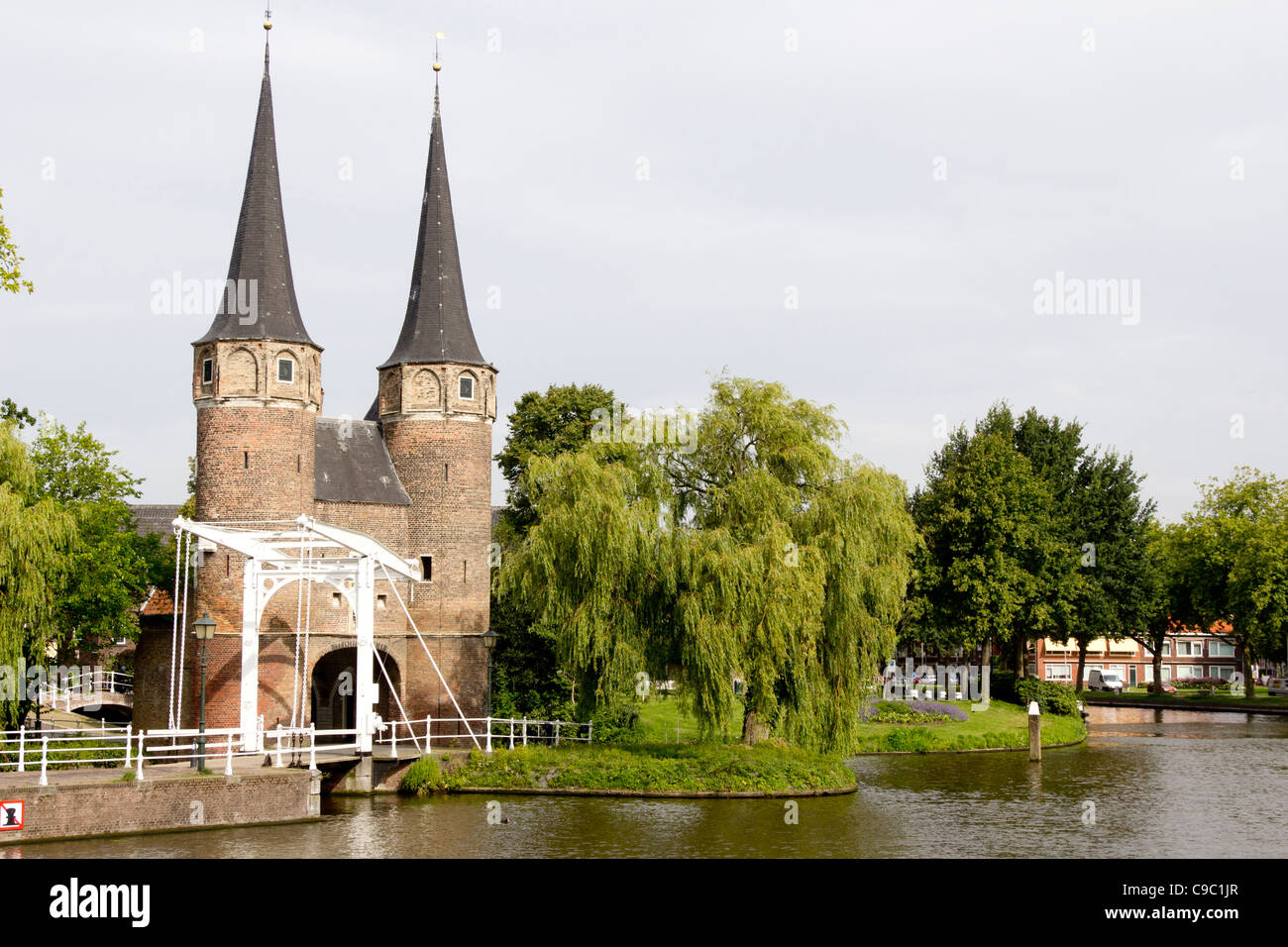 Das Osttor, der Stadt Delft, Niederlande Stockfoto