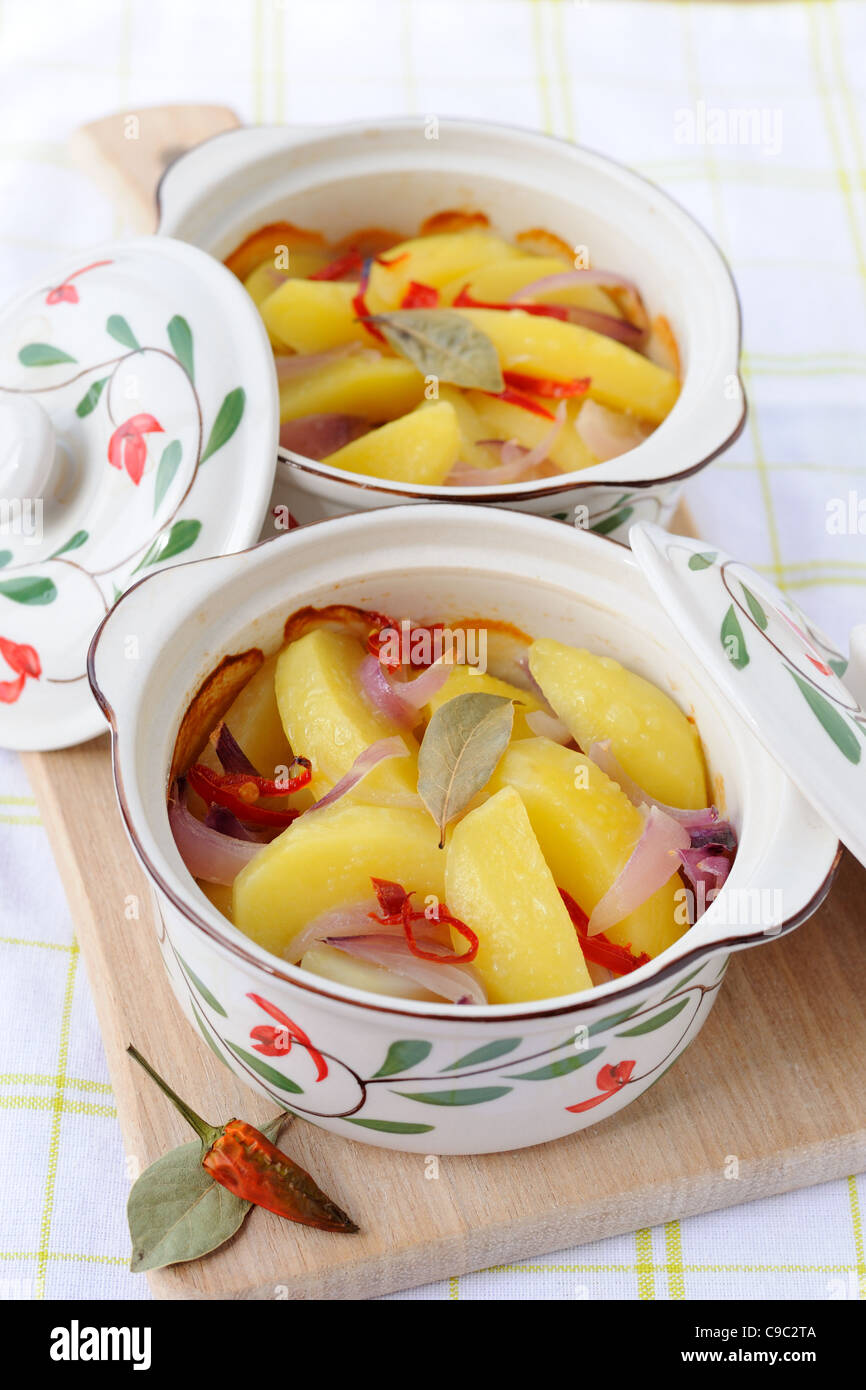 Gebackene Kartoffel Stockfoto