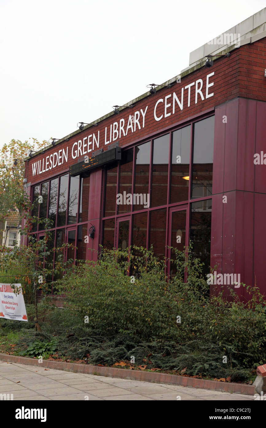 Willesden Green Bibliotheks-Zentrum, Nordwesten von London Stockfoto