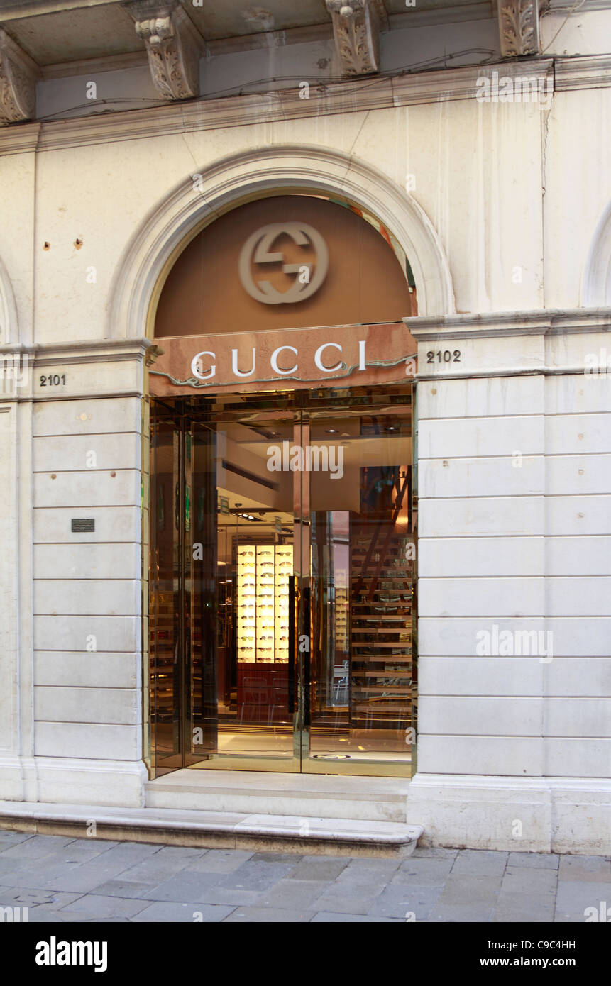 Gucci store, Venedig, Italien, Europa Stockfotografie -