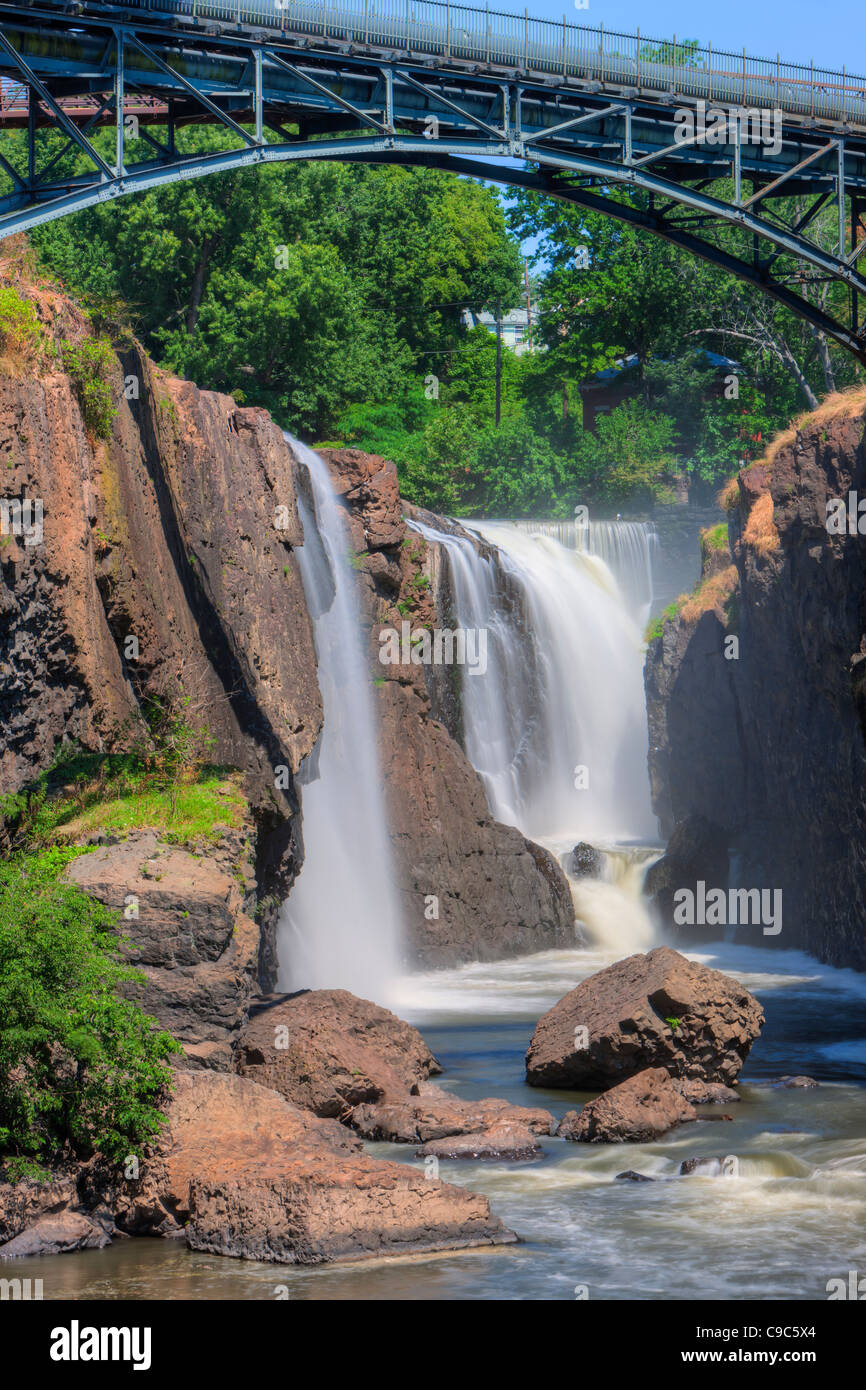 Paterson Great Falls auf der Passaic River in Paterson, New Jersey Stockfoto
