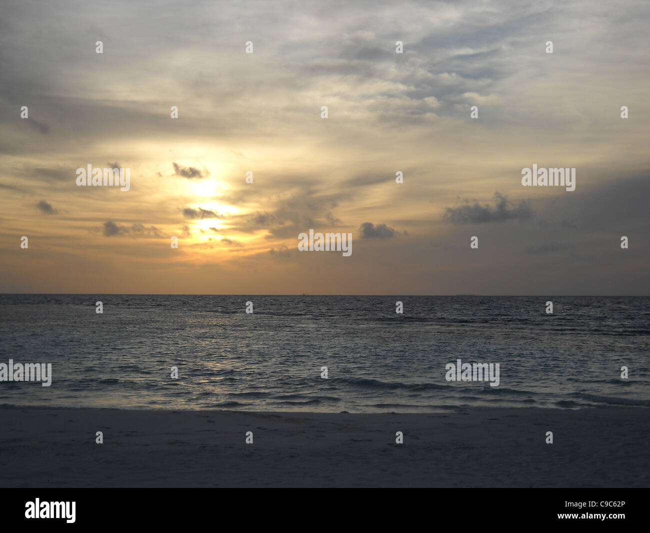 Sunset beach Stockfoto