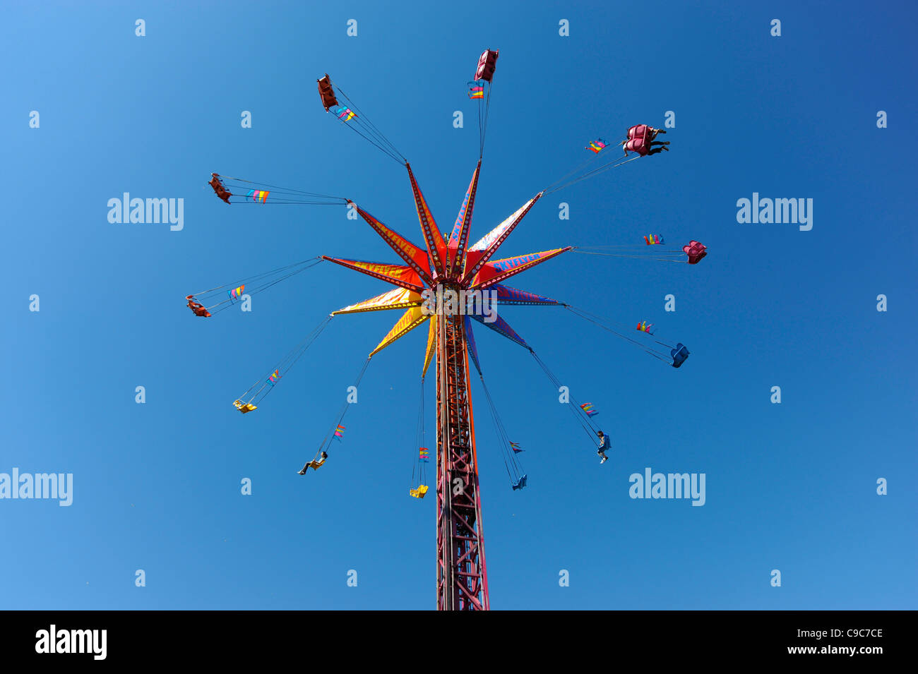 Florida State Fair Tampa Florida Sky Flyer gewagte Karneval Fahrt Stockfoto