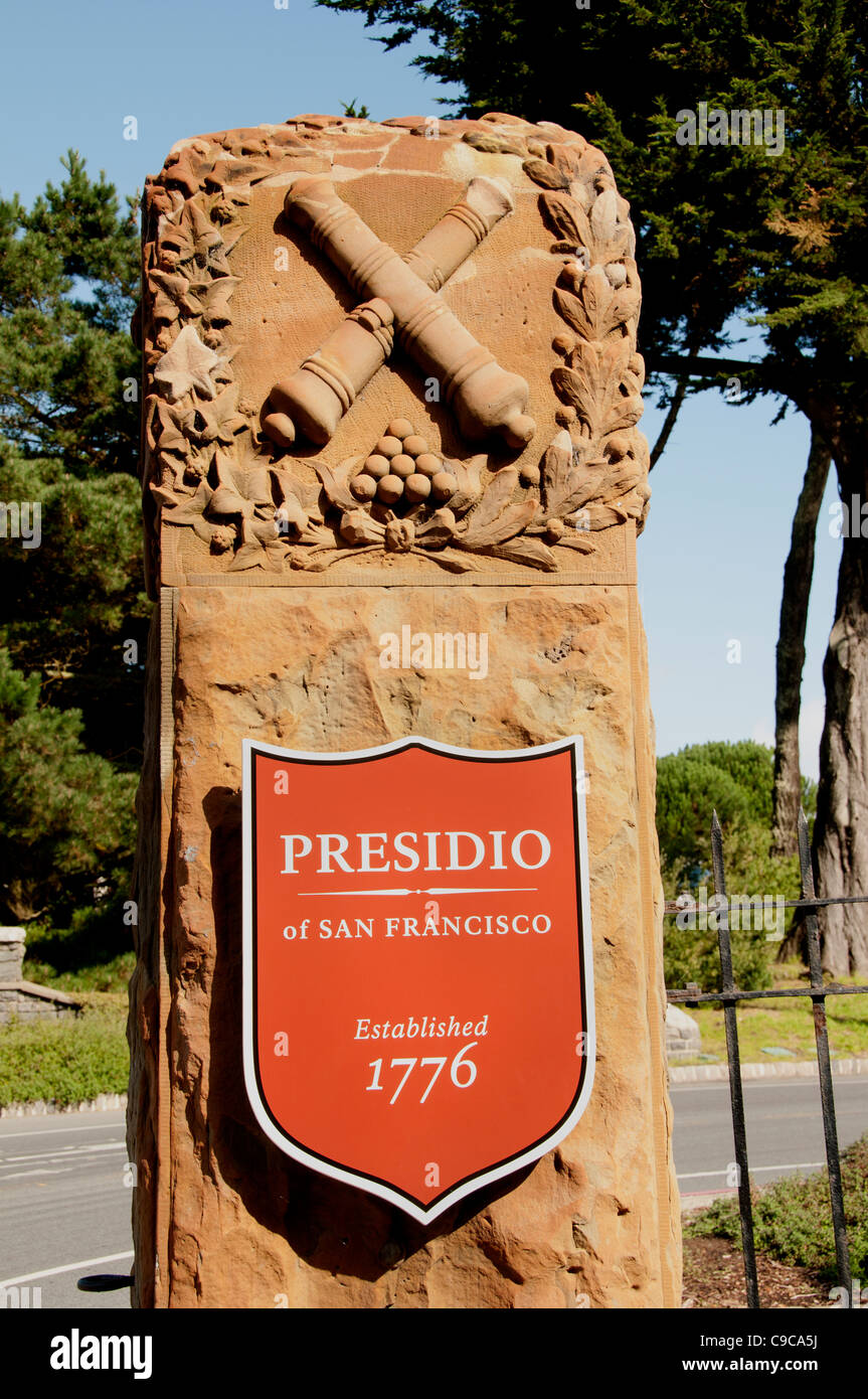 Das Presidio von San Francisco El Presidio Real de Royal Presidio San Francisco Kalifornien Vereinigte Staaten Stockfoto