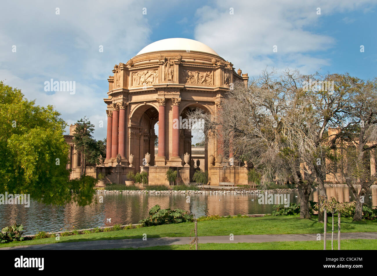 San Francisco Palace of Fine Arts Museum Kalifornien USA amerikanische Vereinigte Staaten von Amerika Stockfoto