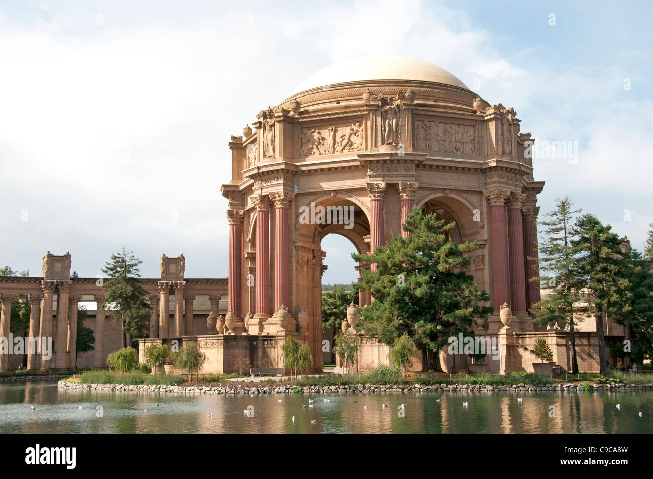 San Francisco Palace of Fine Arts Museum Kalifornien USA amerikanische Vereinigte Staaten von Amerika Stockfoto