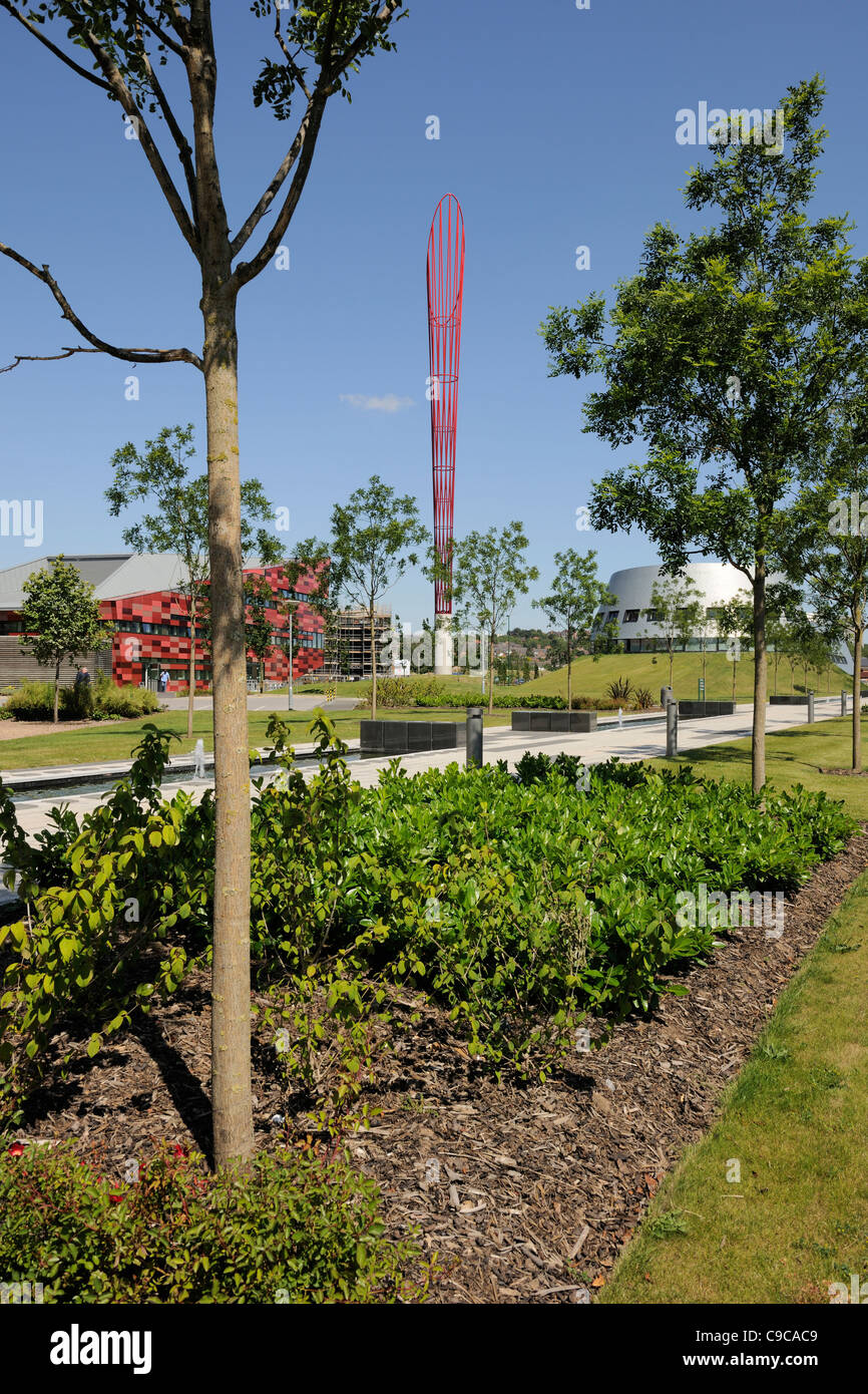 Jubilee Campus & Aspire Skulptur, Nottingham University Stockfoto