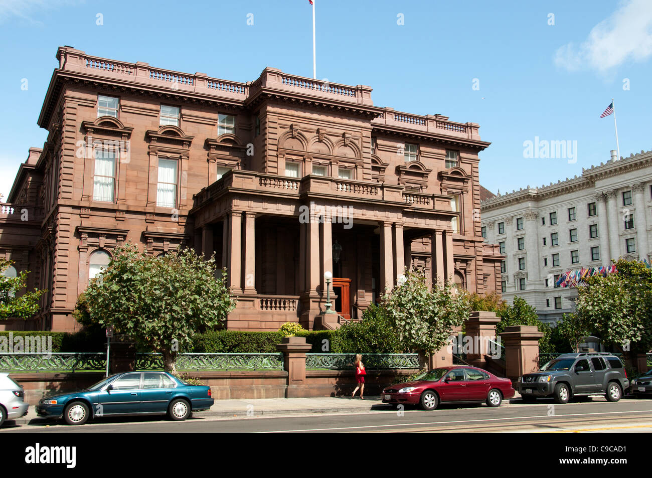 James C. Flut Mansion Pacific Union Club San Francisco Nob Hill Kalifornien Vereinigte Staaten Stockfoto