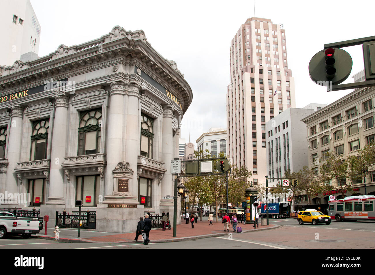 Down Town San Vereinigte Francisco California Staaten von Amerika Amerikaner / USA Stadt Stockfoto