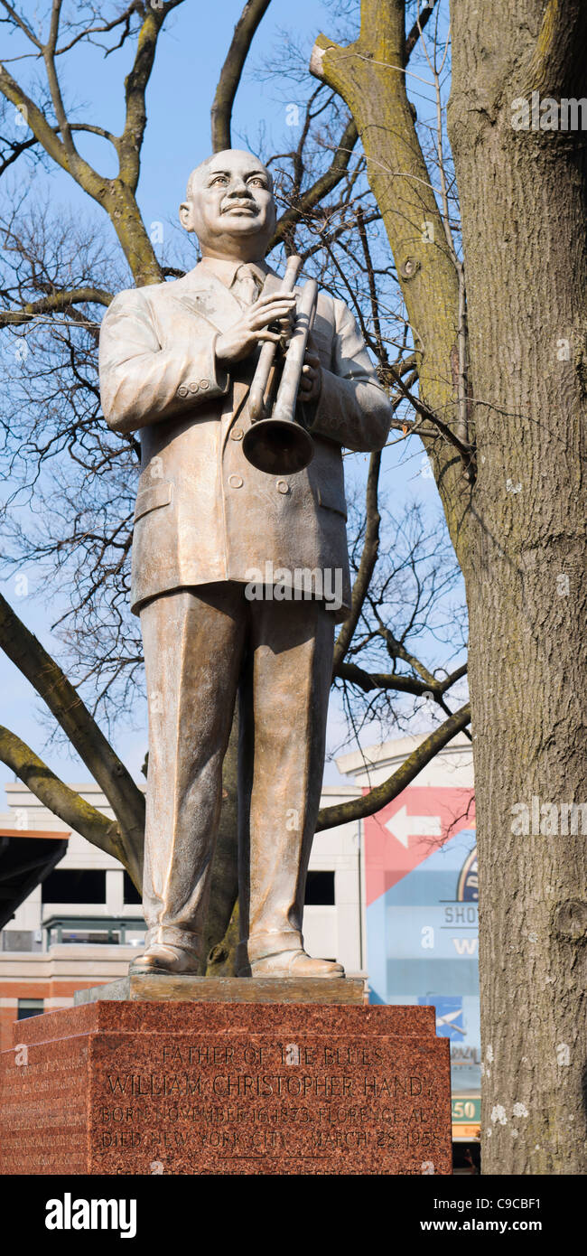William Christopher Handy Statue, Memphis Stockfoto