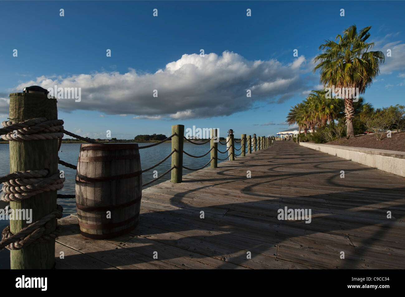 Lake Sumter Landung Boardwalk Stockfoto