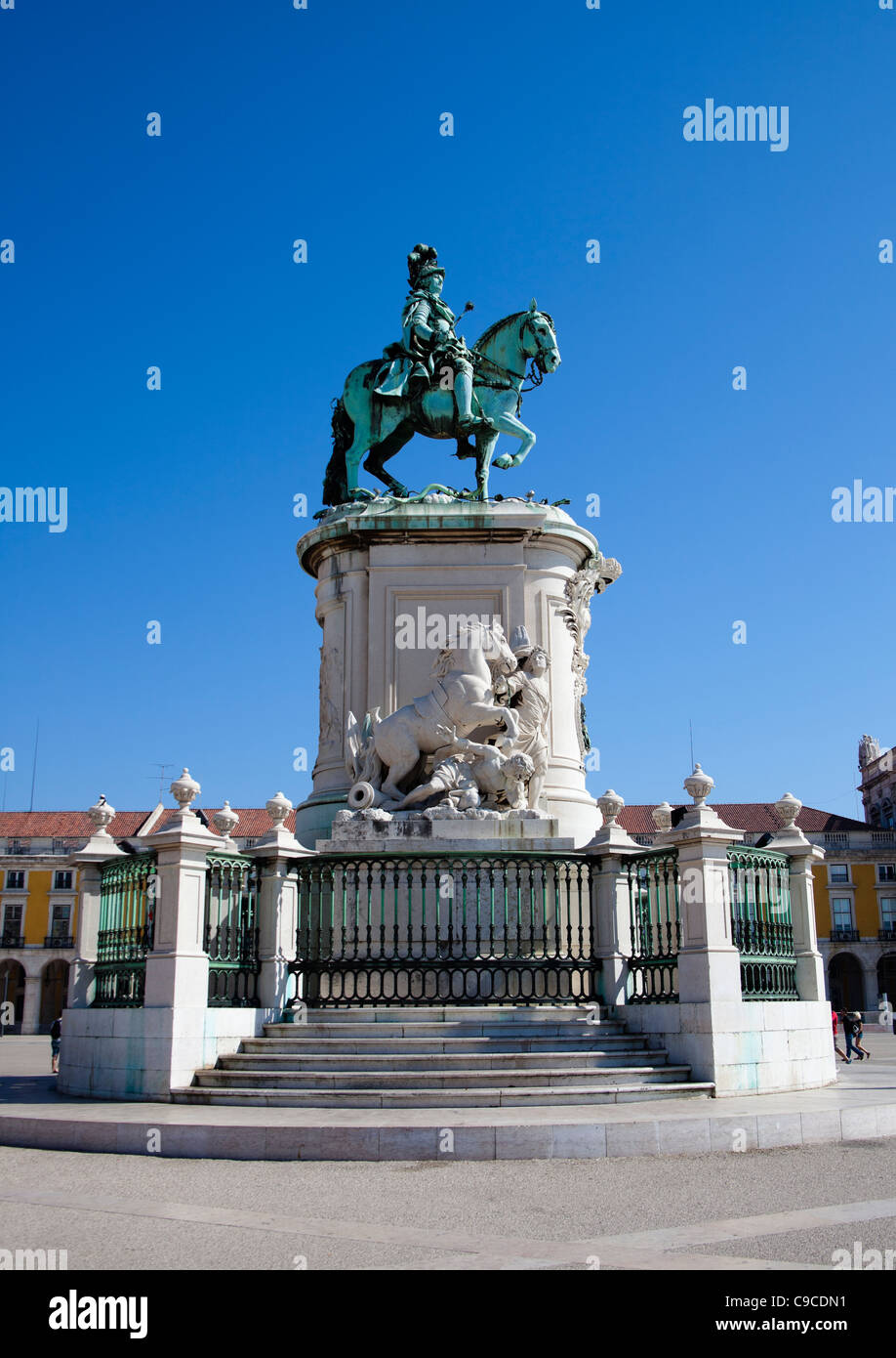 König Dom Jose 1 Statue Lissabon Portugal Europa Stockfoto