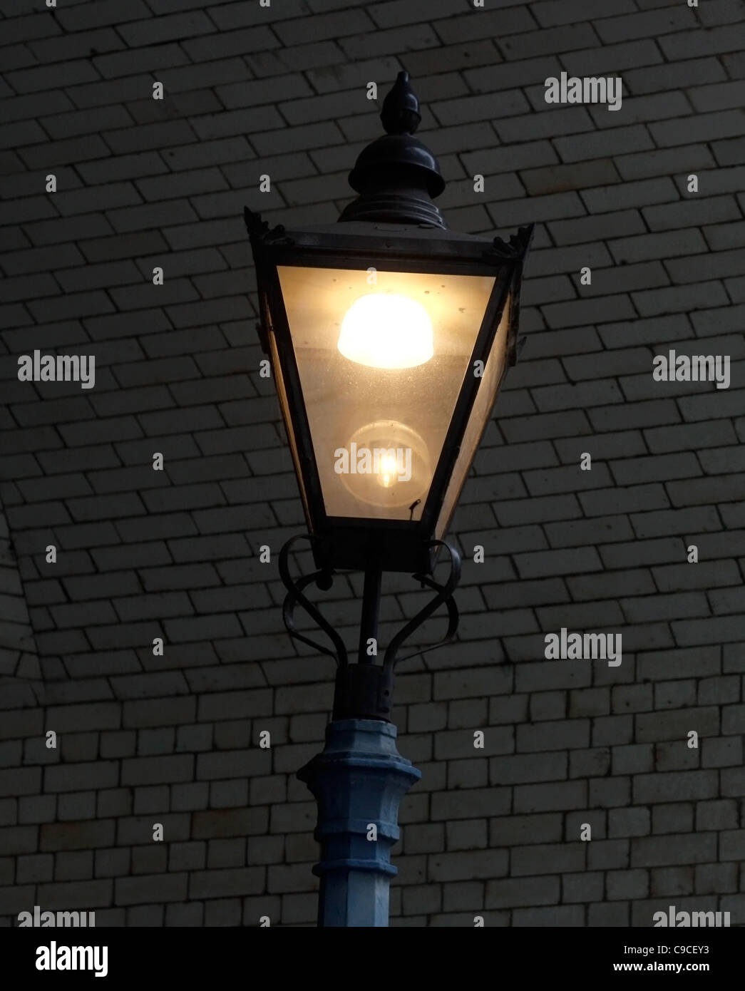Eine alte Lampe Post in London Stockfoto
