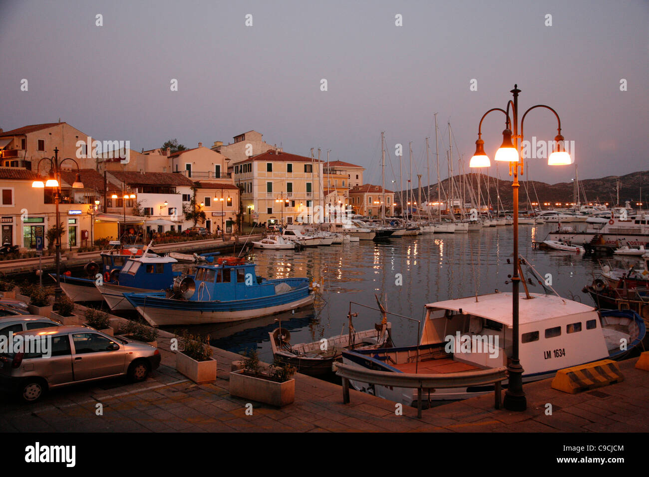 Cala Gavetta Hafen, La Maddalena, Sardinien, Italien. Stockfoto