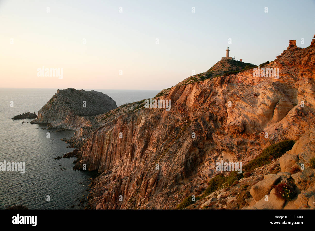 Cala Fico, Insel San Pietro, Sardinien, Italien. Stockfoto