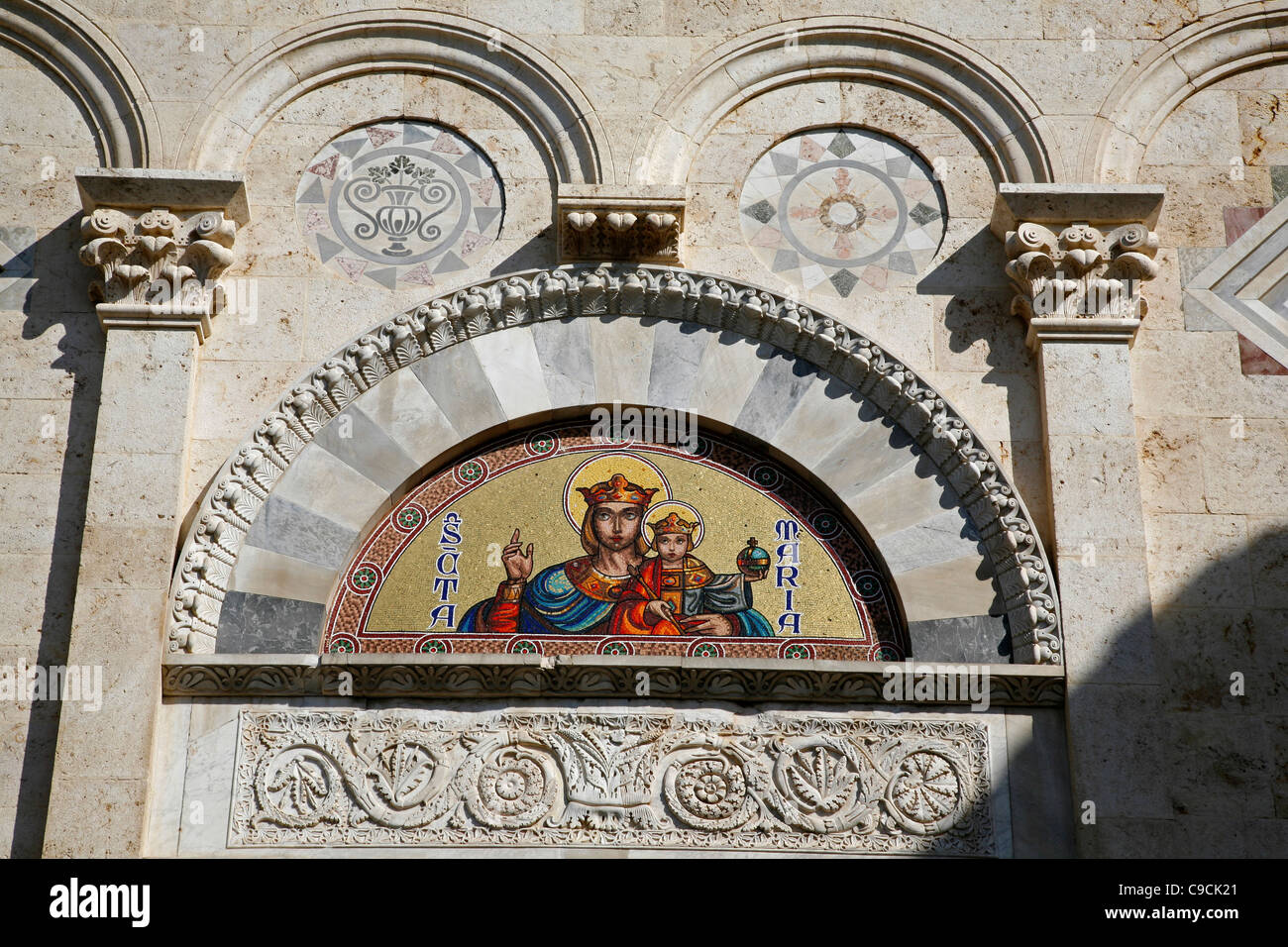 Die Kathedrale Santa Maria in Castello Umgebung, Cagliari, Sardinien, Italien. Stockfoto