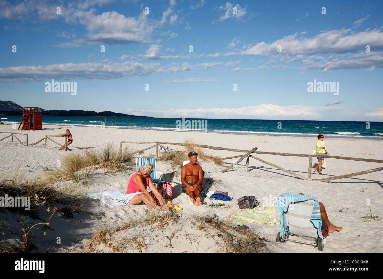 Beach, San Teodoro, Sardinien, Italien. Stockfoto