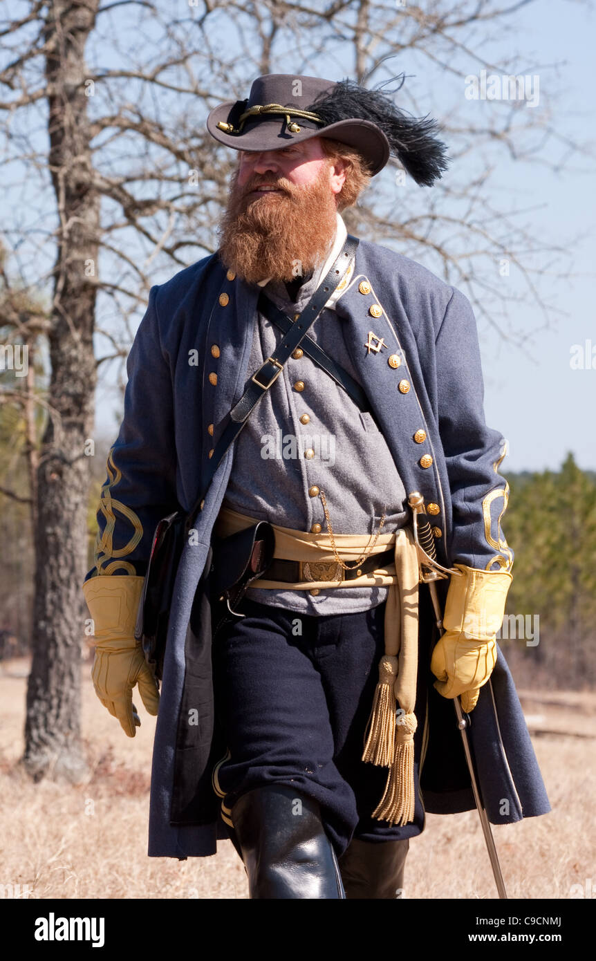 General der Konföderierten im Bürgerkrieg reenactment Stockfotografie -  Alamy