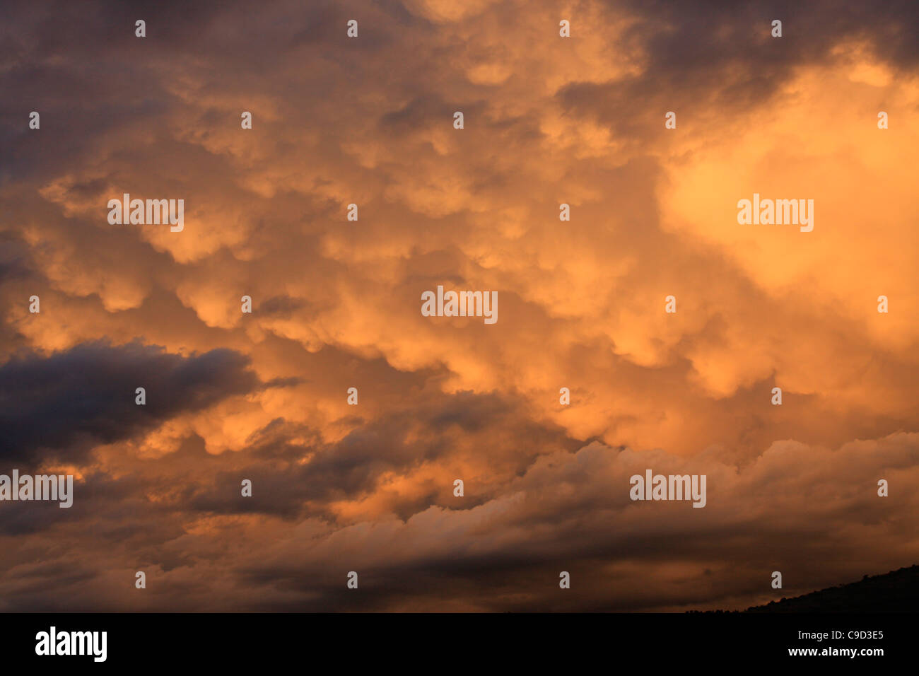 USA, Arizona, Phoenix, Altocumulus Wolkenformationen Stockfoto