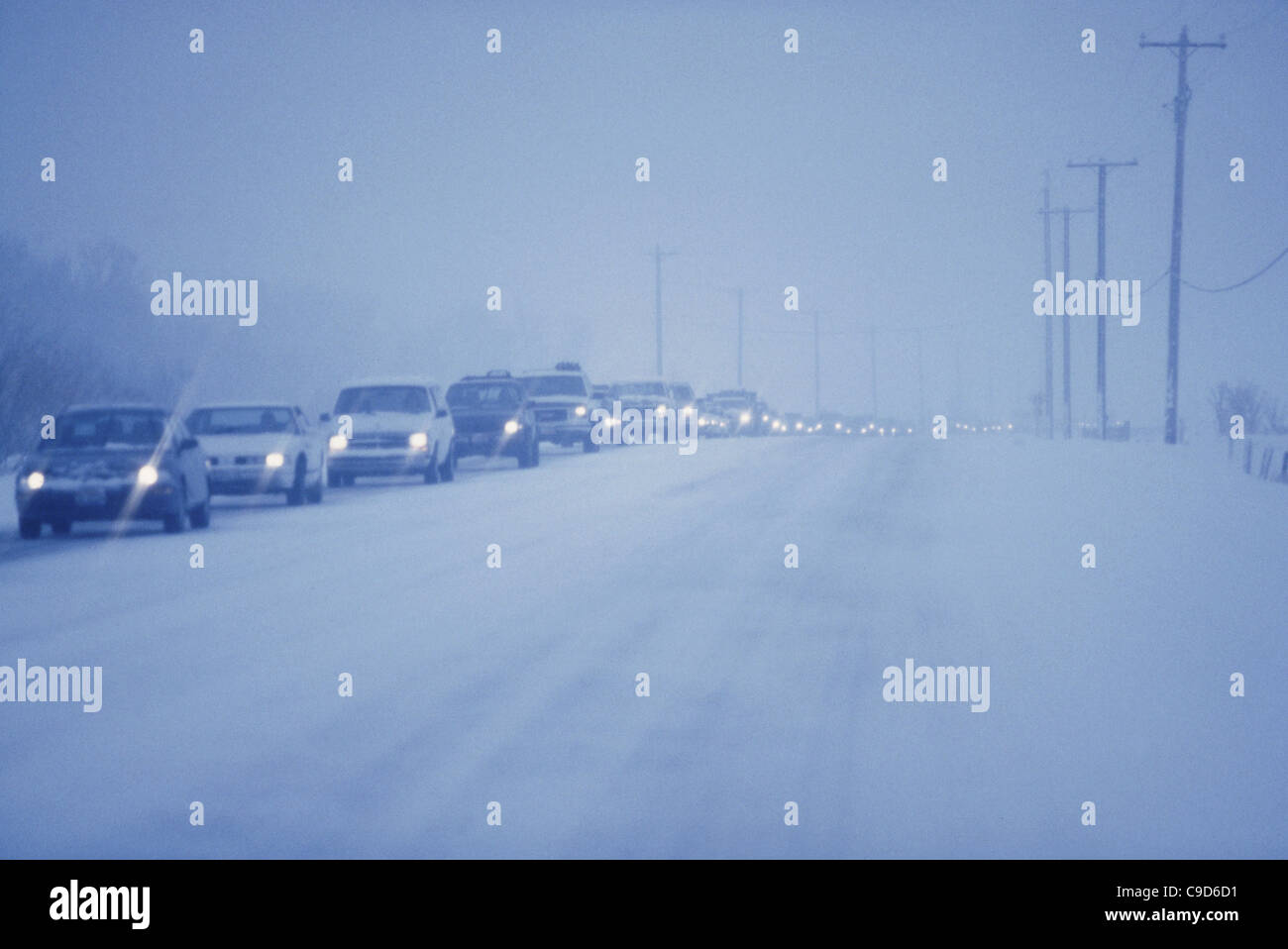 Verkehr auf einer Straße, Autobahn 75, Idaho, USA Stockfoto